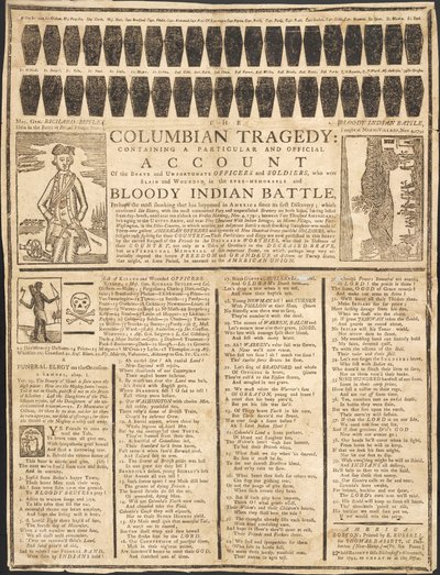 Columbian Tragedy, pub. 1791 by American School